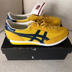 Onitsuka Tiger EDR 78 by Asics Yellow and Navy Sneakers